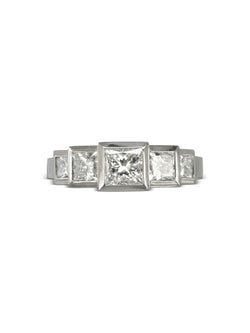 Art Deco Diamond Platinum Ring Ring Pruden and Smith   