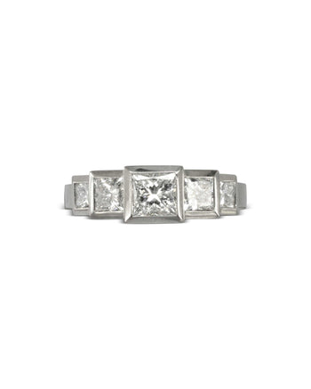 Art Deco Diamond Platinum Ring Ring Pruden and Smith   