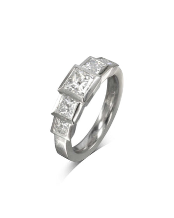 Art Deco Diamond Platinum Ring Ring Pruden and Smith   