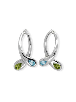 Toi et Moi Topaz & Peridot Pendant and Earring Set Bundle Pruden and Smith   