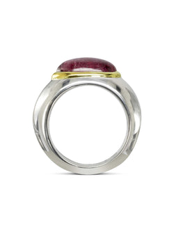 Pink Tourmaline Cabochon Dress Ring Ring Pruden and Smith   