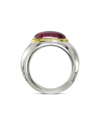 Pink Tourmaline Cabochon Dress Ring Ring Pruden and Smith   