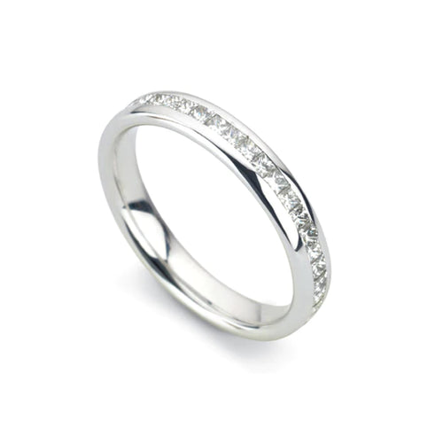 Court Princess Cut Diamond Eternity Ring Ring Pruden and Smith   