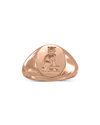 9ct Rose Gold Signet Ring Ring Pruden and Smith   