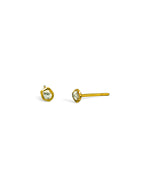 Rough Diamond 18ct Gold Stud Earrings Earrings Pruden and Smith   