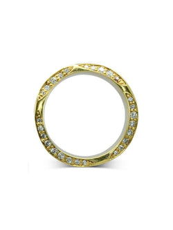 On The Edge Diamond and Sapphire Eternity Ring Ring Pruden and Smith   