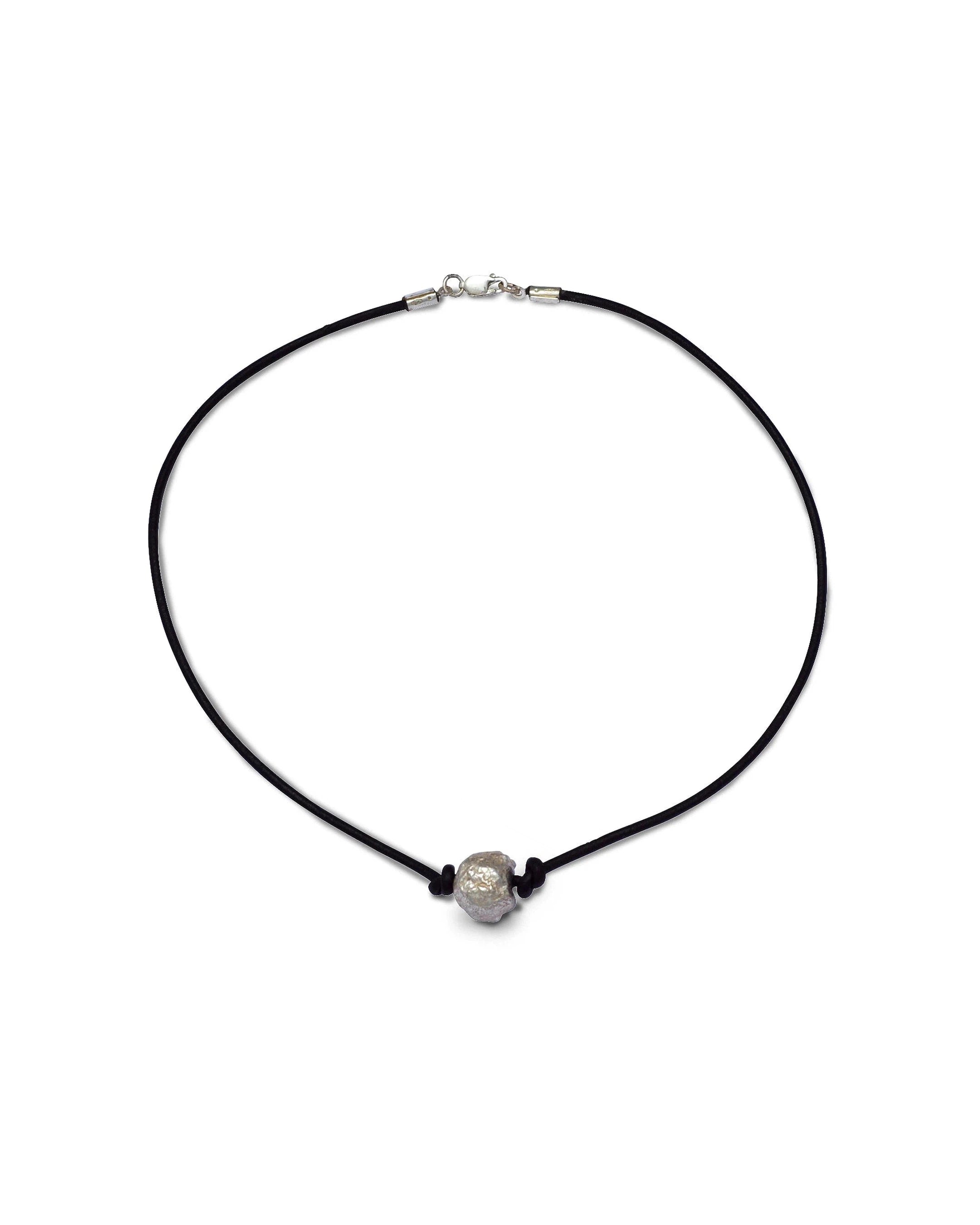 Silver Nugget Bead Necklace | Pruden and Smith