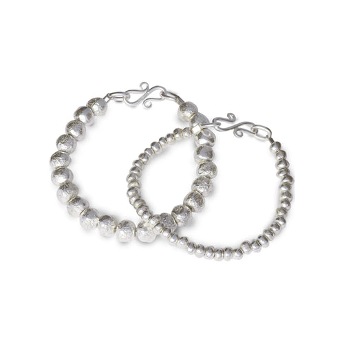 Nugget Solid Silver Bracelet Bracelet Pruden and Smith   