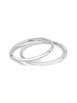 Round Solid Silver Bangle (5mm) Bangle Pruden and Smith   