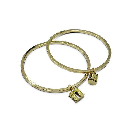 Vintage Charms 9ct Solid Gold Bangle Bangle Pruden and Smith   