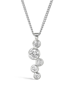 Water Bubbles 1ct Diamond Pendant Pendant Pruden and Smith   