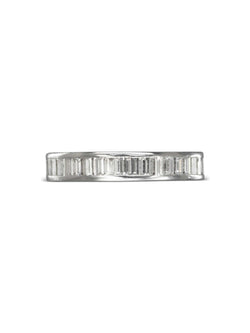 Baguette Diamond Platinum Eternity Ring (4mm) Ring Pruden and Smith   