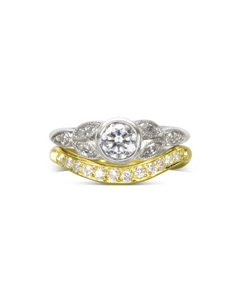 Shaped Pave Set Diamond Eternity Ring Ring Pruden and Smith   