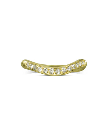 Shaped Pave Set Diamond Eternity Ring Ring Pruden and Smith   