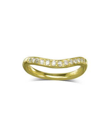 Shaped Pave Set Diamond Eternity Ring Ring Pruden and Smith   