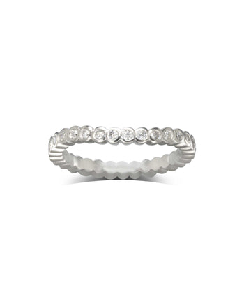 Dainty Diamond Shaped Wedding Band Ring Pruden and Smith   