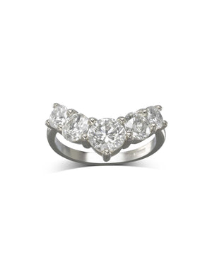 Wishbone Half Eternity Diamond Ring (2.2ct) Ring Pruden and Smith