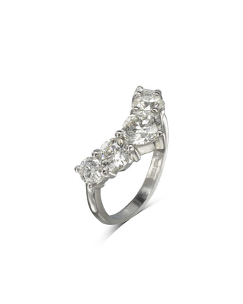 Wishbone Half Eternity Diamond Ring (2.2ct) Ring Pruden and Smith