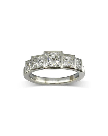 Art Deco Diamond Platinum Ring Ring Pruden and Smith   