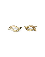 Forged 9ct Gold Stud Earrings (Small) Earrings Pruden and Smith   