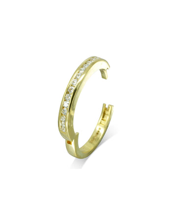 Channel Set Diamond Hinged Eternity Ring Ring Pruden and Smith 18ct Yellow Gold  