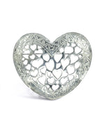 Large Silver Heart Brooch  Pruden and Smith   