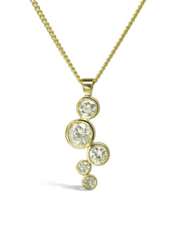 Water Bubbles 1ct Diamond Pendant Pendant Pruden and Smith   