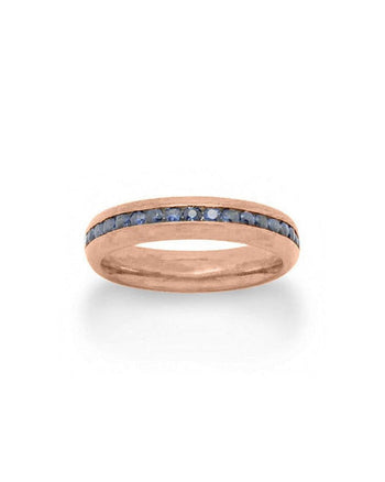 Gemstone Eternity Ring Ring Pruden and Smith 18ct Rose Gold Sapphire (Pink) 