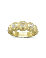 Nugget Yellow Gold Diamond Eternity Ring - Tapering Ring Pruden and Smith   