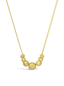 Nugget Chain Pendant - Gold Pendant Pruden and Smith 7 Beads  