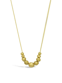 Nugget Chain Pendant - Gold Pendant Pruden and Smith 9 Beads  