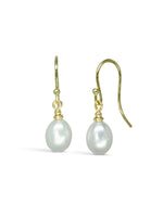 Simple Pearl Drop Earrings Earrings Pruden and Smith   