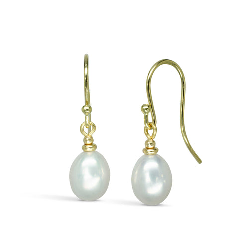 Simple Pearl Pendant & Drop Earrings Set Bundle Pruden and Smith   