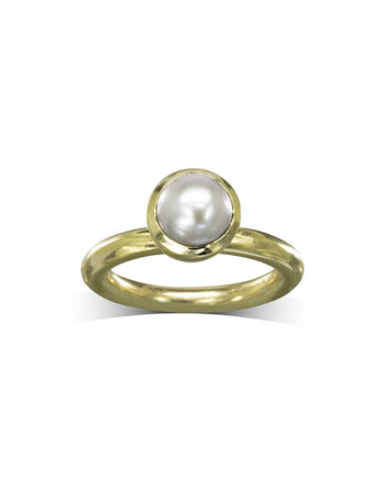 Pearl Gold Stacking Ring Set Ring Pruden and Smith   