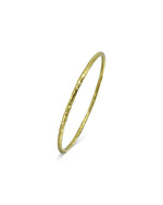 Hammered Solid 9ct Gold Round Bangle Bangle Pruden and Smith Large (68mmID) 9ct Yellow Gold 