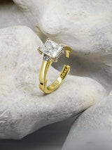 hinged yellow gold ring