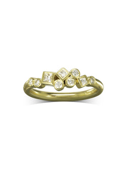 Water Bubbles Rocky Diamond Ring Ring Pruden and Smith 9ct Yellow Gold  