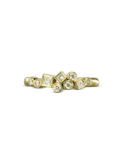 Water Bubbles Rocky Diamond Ring Ring Pruden and Smith 18ct Yellow Gold  