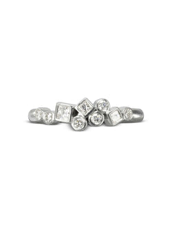 Water Bubbles Rocky Diamond Ring Ring Pruden and Smith 9ct White Gold  