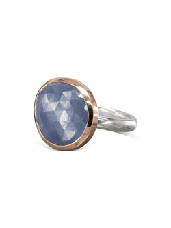 Sapphire Mirror Cut Dress Ring Ring Pruden and Smith   