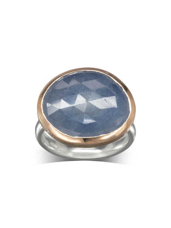 Sapphire Mirror Cut Dress Ring Ring Pruden and Smith   