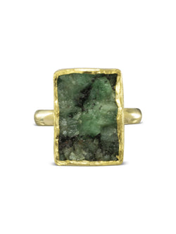 Rough Emerald Ring Ring Pruden and Smith   