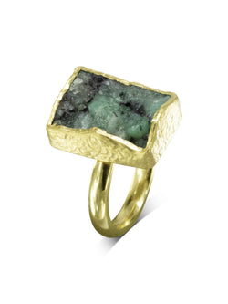 Rough Emerald Ring Ring Pruden and Smith   