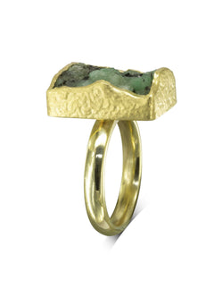 Rough Emerald Ring Ring Pruden and Smith   