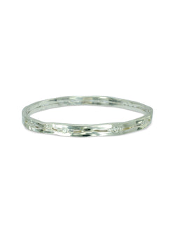 Trap Solid Silver and Diamond Bangle Bangle Pruden and Smith   