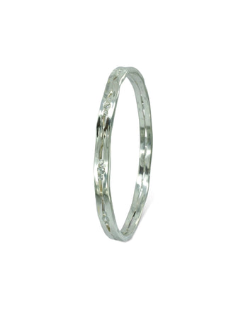 Trap Solid Silver and Diamond Bangle Bangle Pruden and Smith   