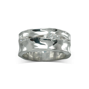 Trap Silver and Diamond Eternity Ring Ring Pruden and Smith   