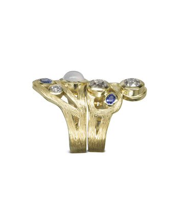 Bespoke Mother Daughter Interlocking Dress Ring Ring Pruden and Smith   