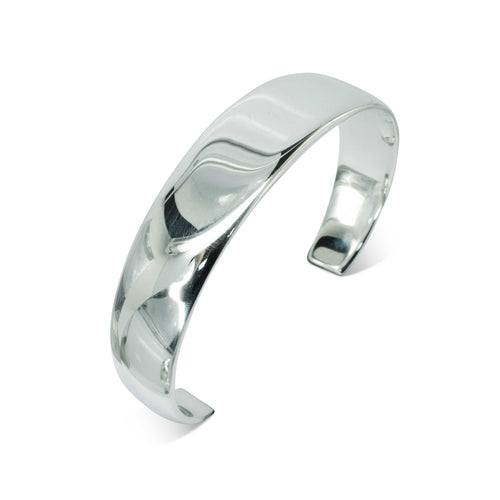 Torc Solid Silver Bangle (Wide) Bangle Pruden and Smith   