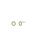 Nugget Ring Yellow Gold Earstuds Earrings Pruden and Smith   